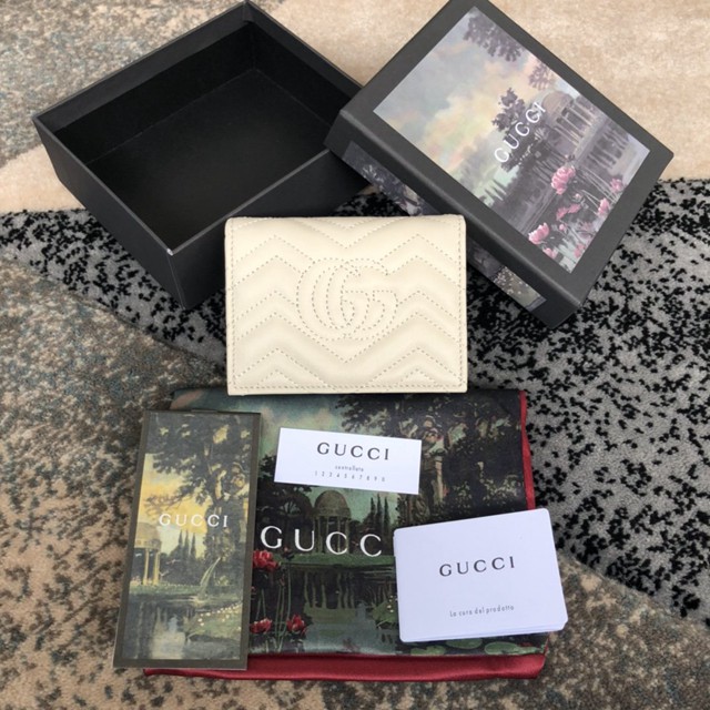 Gucci卡包 466492 古馳GG marmont小卡包 Gucci名片盒 Gucci女士零錢卡片盒  gqy3618